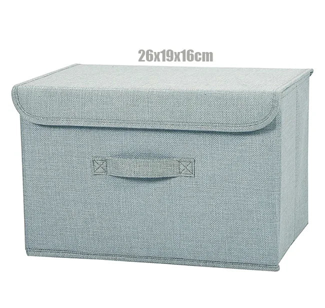 Linen Storage Basket with Lid