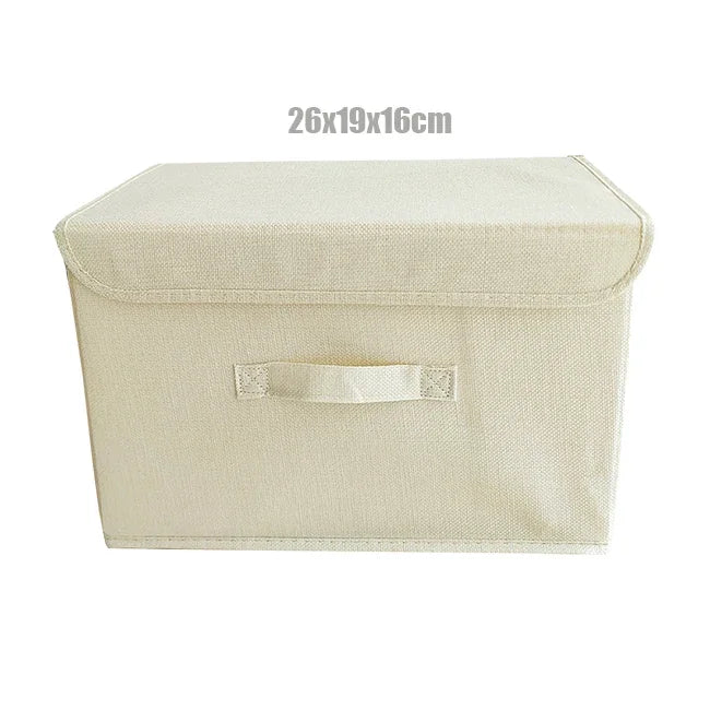 Linen Storage Basket with Lid