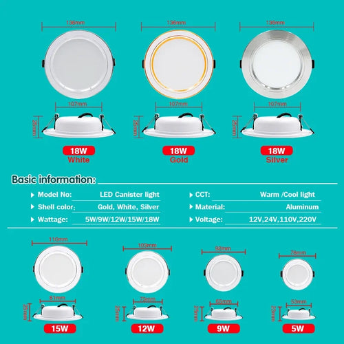 Modern Recessed LED Downlight