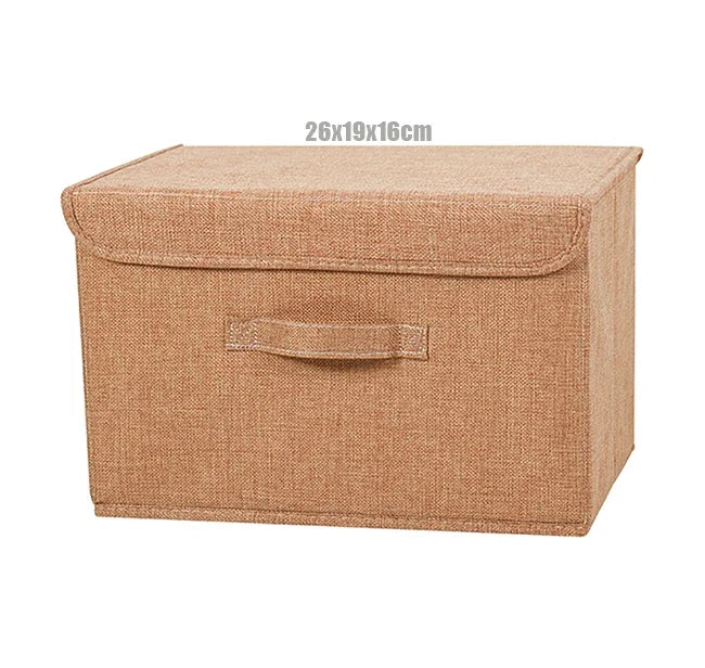 Linen Storage Basket with Lid