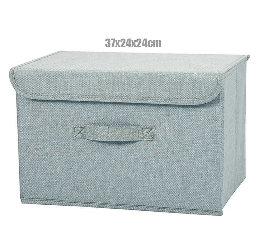 Linen Storage Basket with Lid